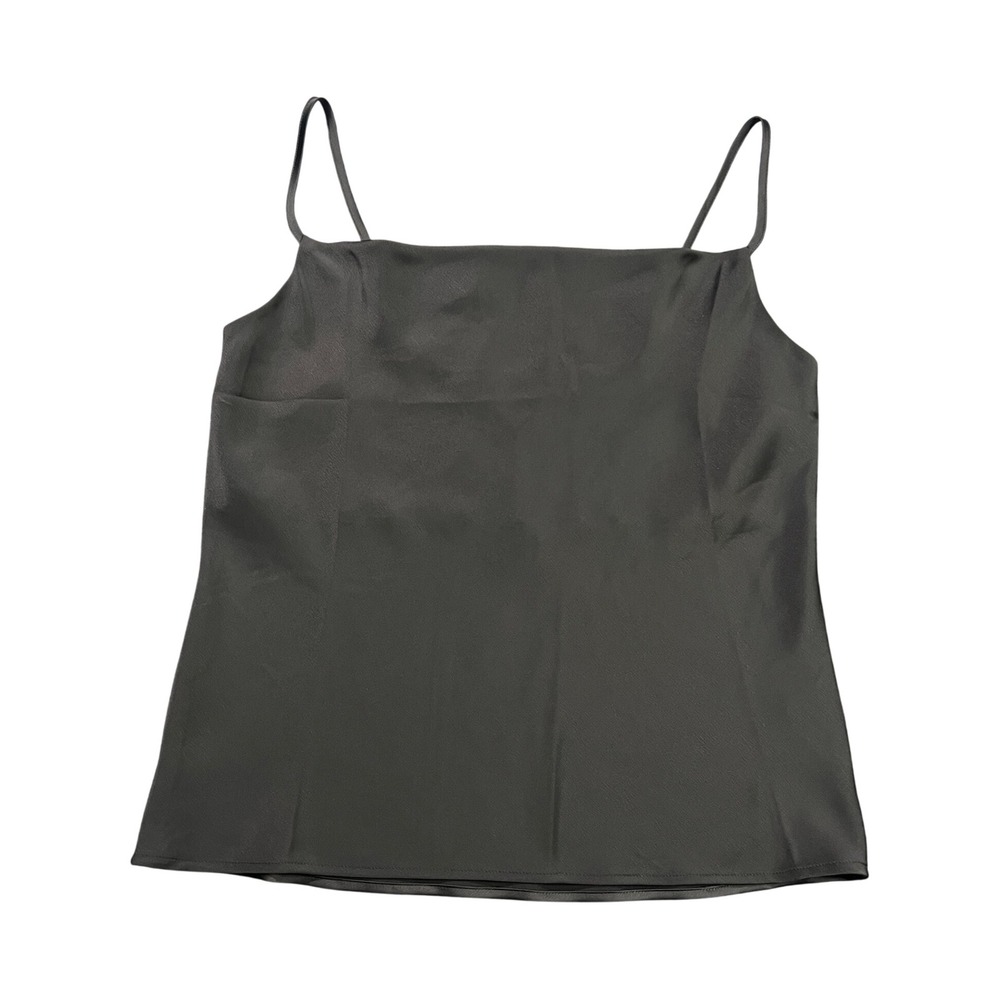 NWT Banana Republic Women's Small Elegant Black Satin Camisole Adjustable Straps